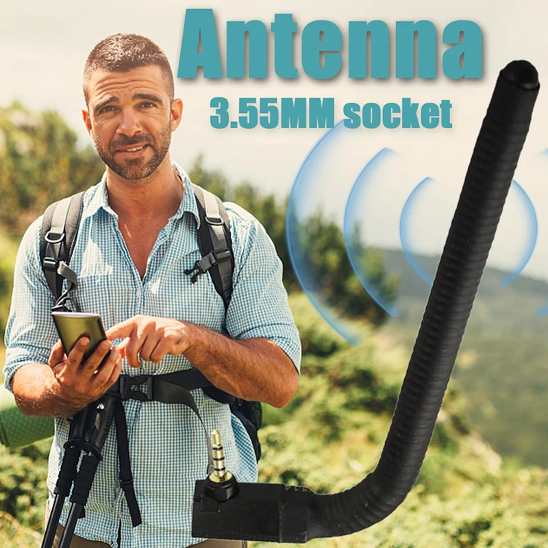 Безжични телевизионни Пръчки GPS TV Mobile Cell Phone Signal Strength Booster Антена 6dbi 3,5 мм Plug за най-добро предаване на сигнала
