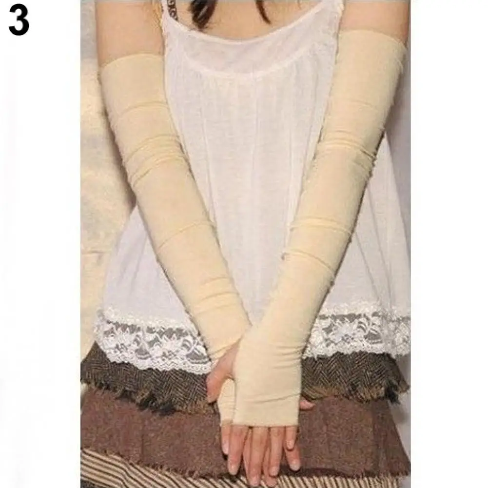 2 елемента Дамски топло за Ръце Лятна UV Защита Памучни Ръкави за ръце на Жените и Мъжете Анти UV топло за ръце с Дълги Ръкавици Без Пръсти, Ръкави За Ръце