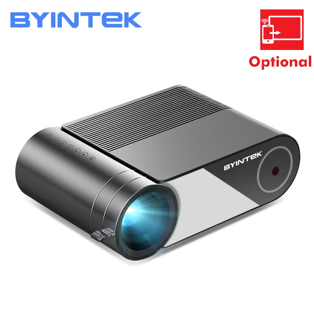 BYINTEK K9 Portable Mini Full HD 1080P LED Лаптоп за Домашно Кино видео проектор (Опция Мультиэкран За Смартфон Таблет)