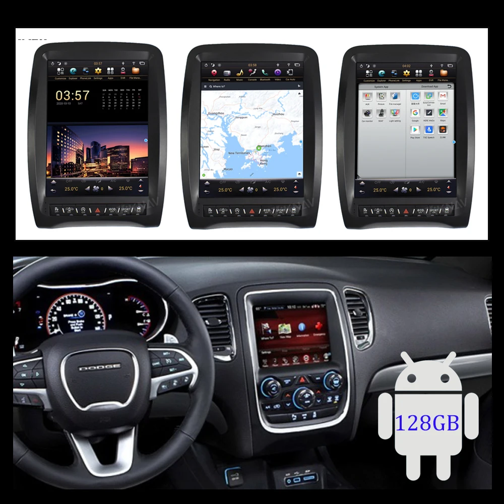 автомобилен GPS навигация мултимедиен плеър за dodge durango 2013-2020 Android авто аудио радио централен блок autoradio hd сензорен екран