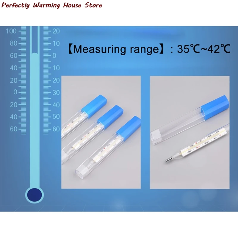 1бр Уред За Измерване на Температурата на Тялото под Мишниците Стъклен Ртутный Термометър Домашен Продукт на Здравеопазването Голям Размер на Екрана