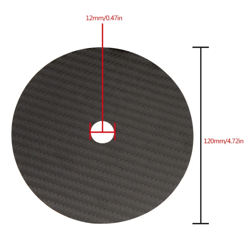 Дебелината на HiFi Carbon Fiber C D DVD Stabilizer Mat Top Tray Player Обръщател Amp Cone Speaker Подложка с Дебелина 0,2 мм