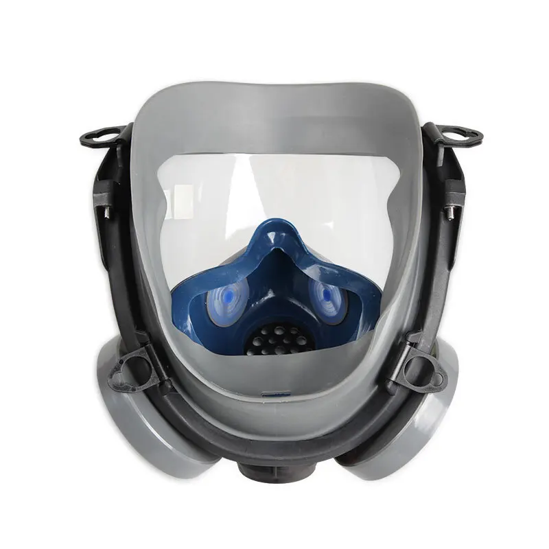 Химическо Гумена маска Промишлена Полнолицевая противогаз Прахоустойчив Респиратор Пестицидная боядисване на микро-мъгла Маска за заваряване на лабораторната