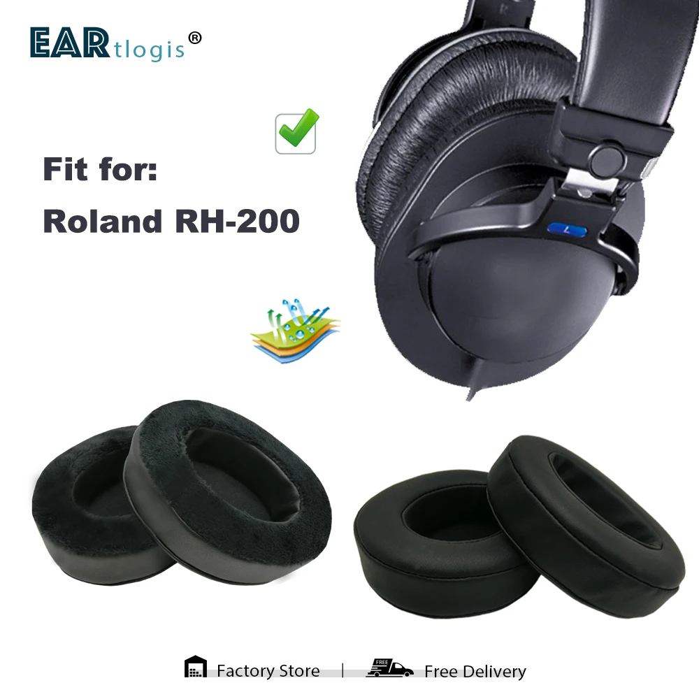 Резервни Амбушюры за Roland RH 200 RH200 RH-200 Подробности за Слушалки Кожена Възглавница Velvet Слушалка Калъф за слушалки