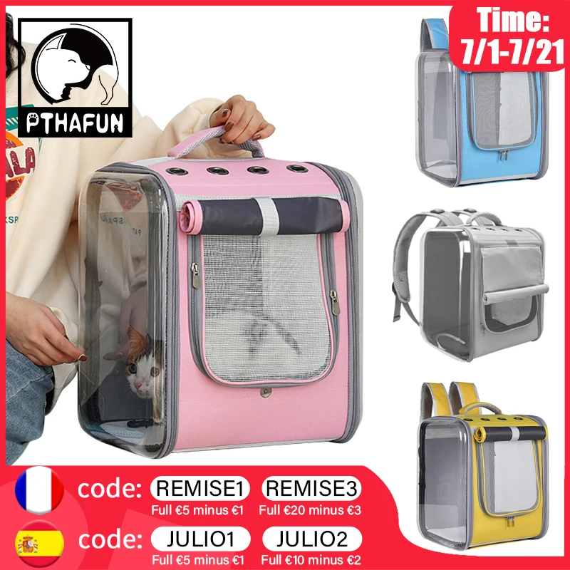 Котка Carrier Bag Outdoor Pet Carrier Backpack Дишаща Foldable Travel Пет Cat Bag with Safety Zippers Suitable Small Cats Dog