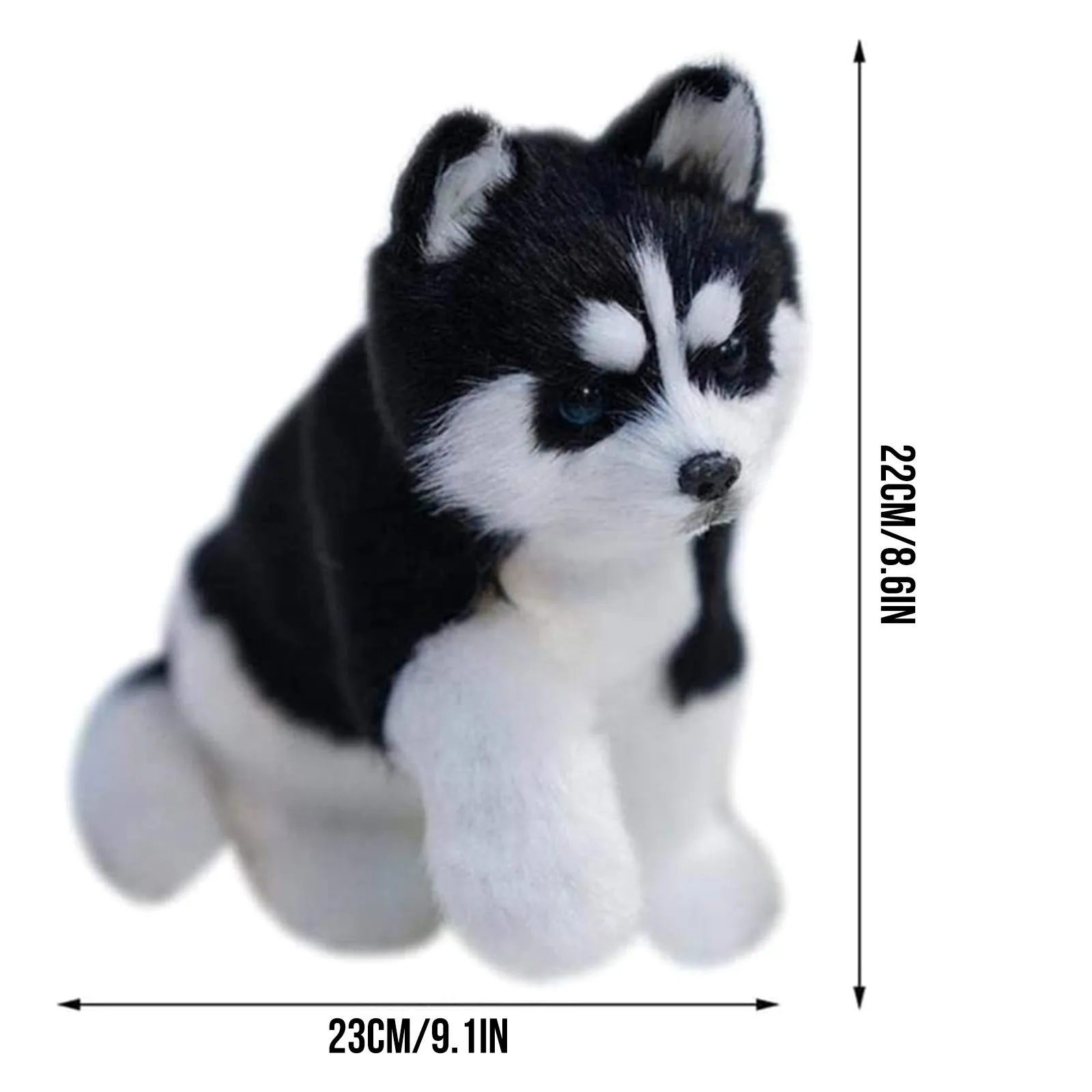 Хъски куче играчка, играчка плюшен имитация на животински модел на децата, подарък kawaii хъски куче котка играчка плюшен L4