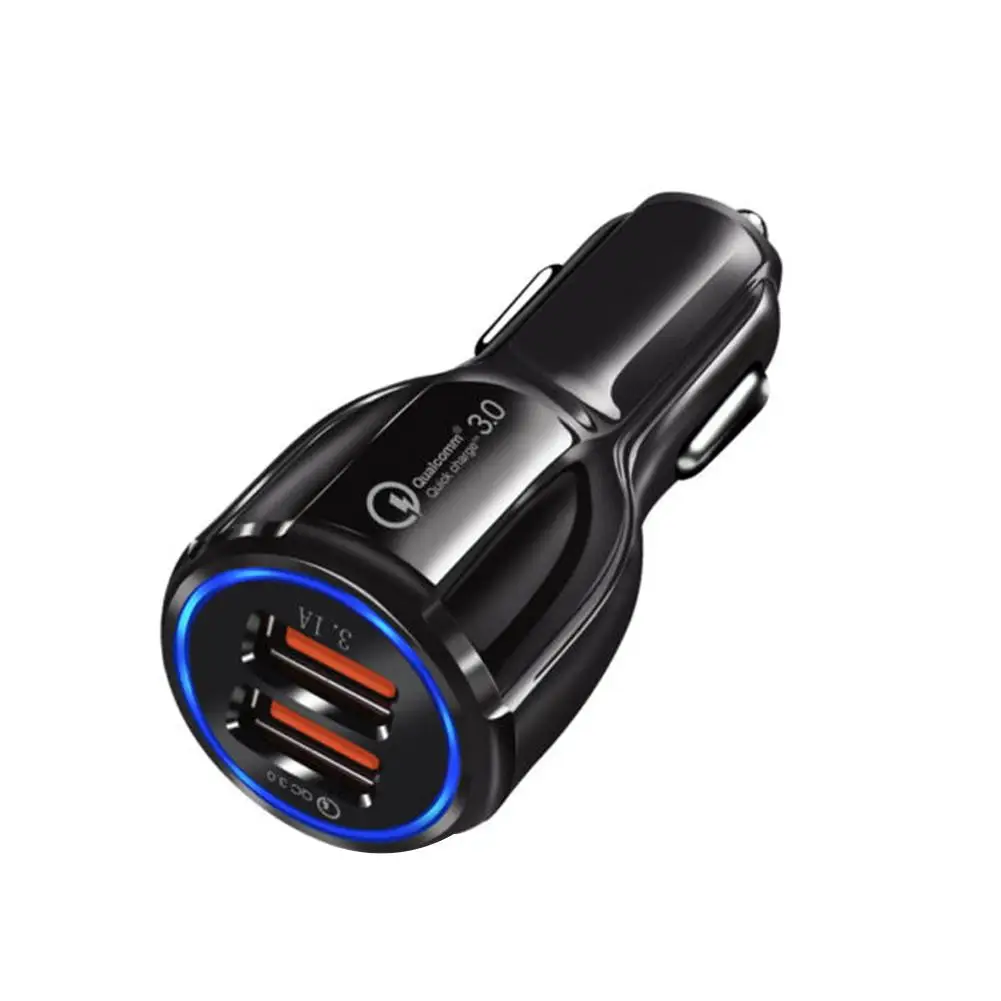 Car Phone Charger QC 3. 0 Car Charger Dual Port Car Charger Type, Quick Charge For mobile phones Car Interior Accessories