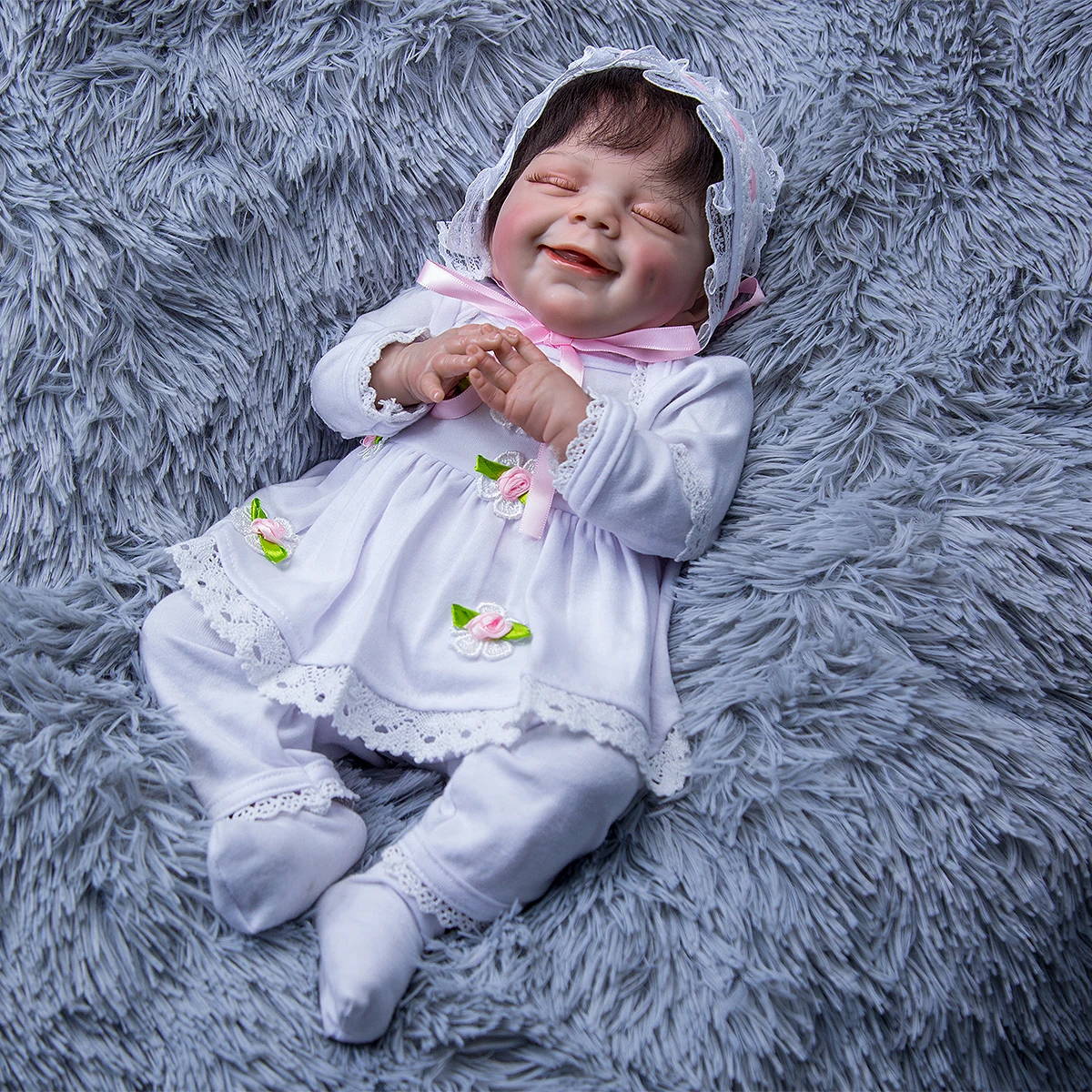 KEIUMI 2021 New Spring Кукла 20 Inch Baby Sleep Реалистичен Дете Много Аксесоари За Детски Играчки, Подарък За Рожден Ден