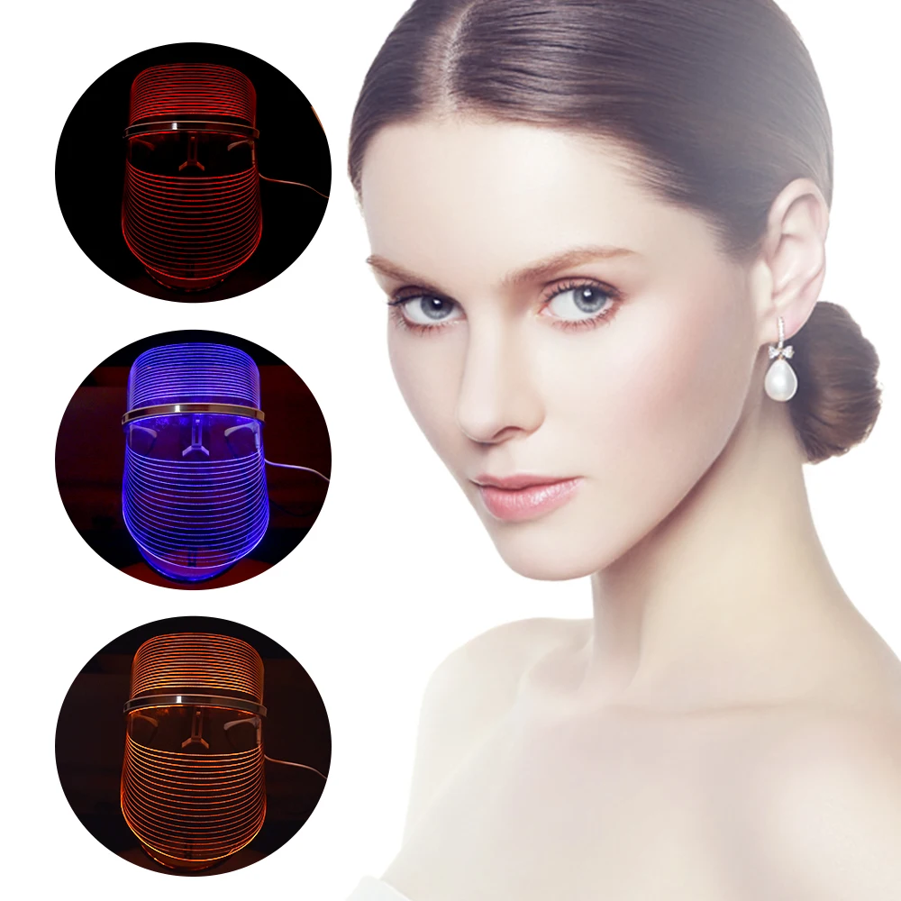 LED Photon Light Therapy Лицето Mask Wireless Use Облекчете Melanin Whitening Anti-aging Skin Tighten Photonic Skin Care