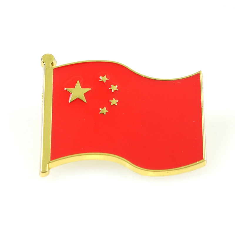 Китай карта флаг Игли Цинк Сплав Мода на Ревера Игли Бутон Дрехи, Чанта Икони Аксесоари